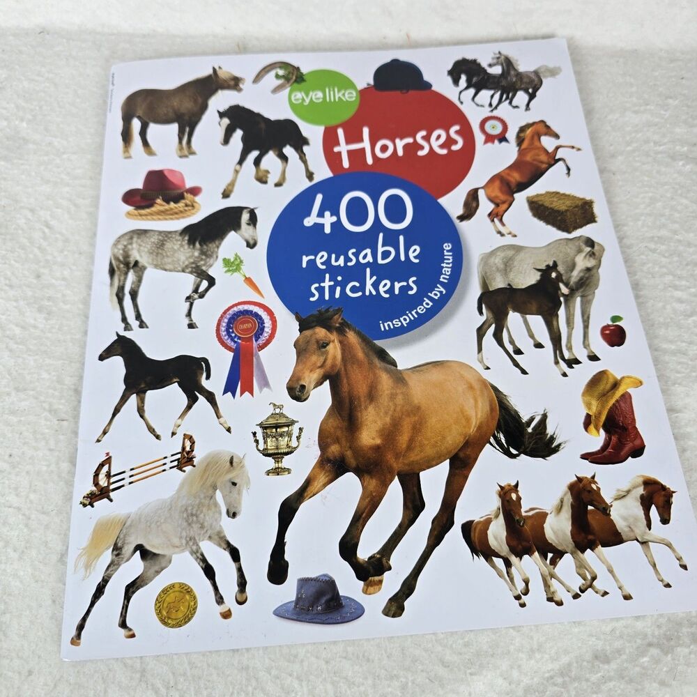 New Eyelike Stickers Horses 400 Realistic Reusable Stickers Equestrian Ranch